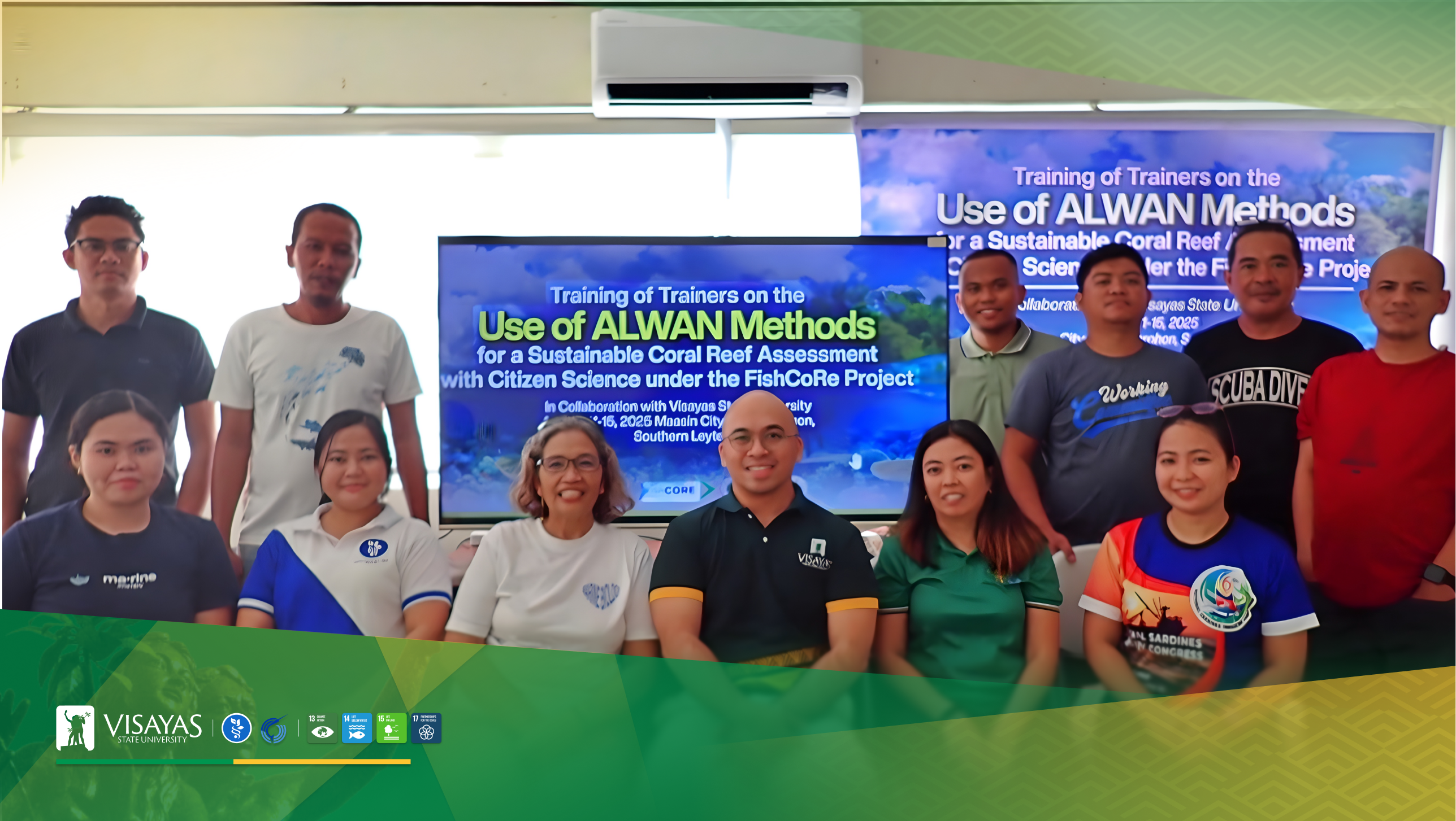 VSU-DBS leads Coral Reef Monitoring Training with BFAR-8 under the FishCoRe Project